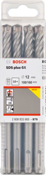 SDS-Plus-5X Kırıcı Delici Ucu 12*160 mm 10lu Yedek Parça, Aksesuar ve Bakım Onarım Hizmeti