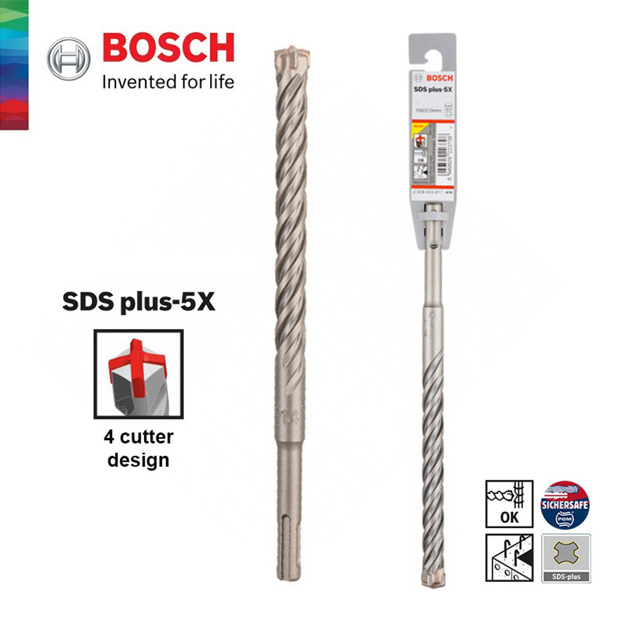 SDS-Plus-5X Kırıcı Delici Ucu 12*260 mm 1li Yedek Parça, Aksesuar ve Bakım Onarım Hizmeti