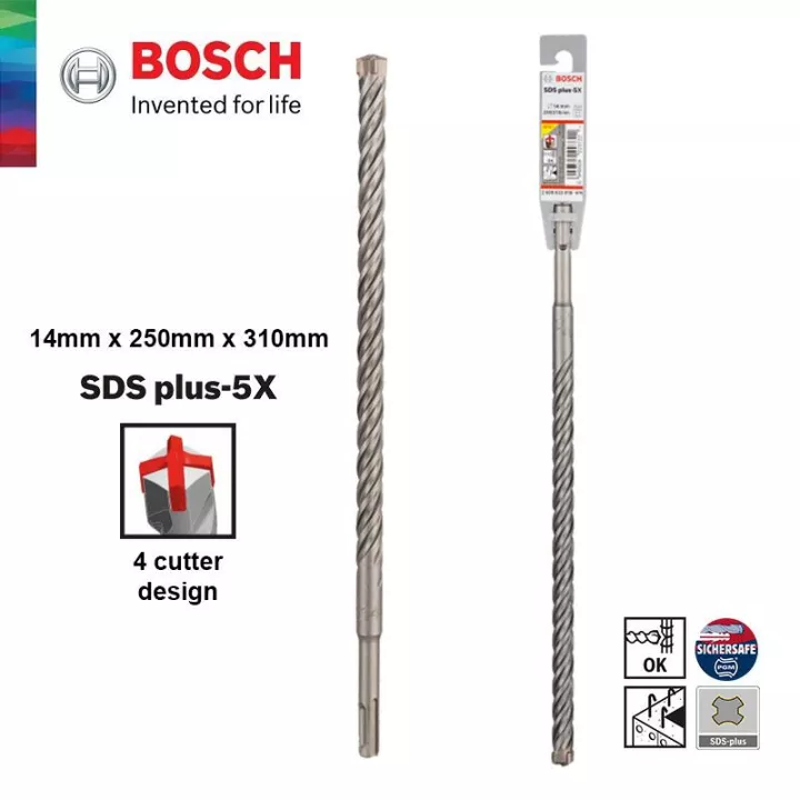 SDS-Plus-5X Kırıcı Delici Ucu 14*310 mm 1li Yedek Parça, Aksesuar ve Bakım Onarım Hizmeti