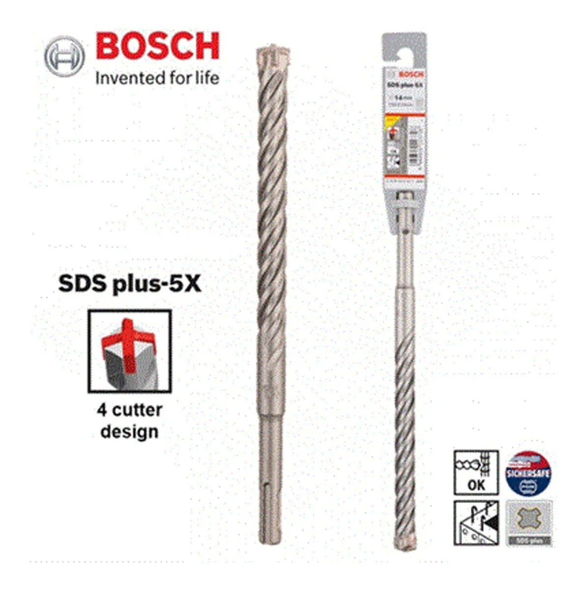 SDS-Plus-5X Kırıcı Delici Ucu 16*260 mm 1li Yedek Parça, Aksesuar ve Bakım Onarım Hizmeti