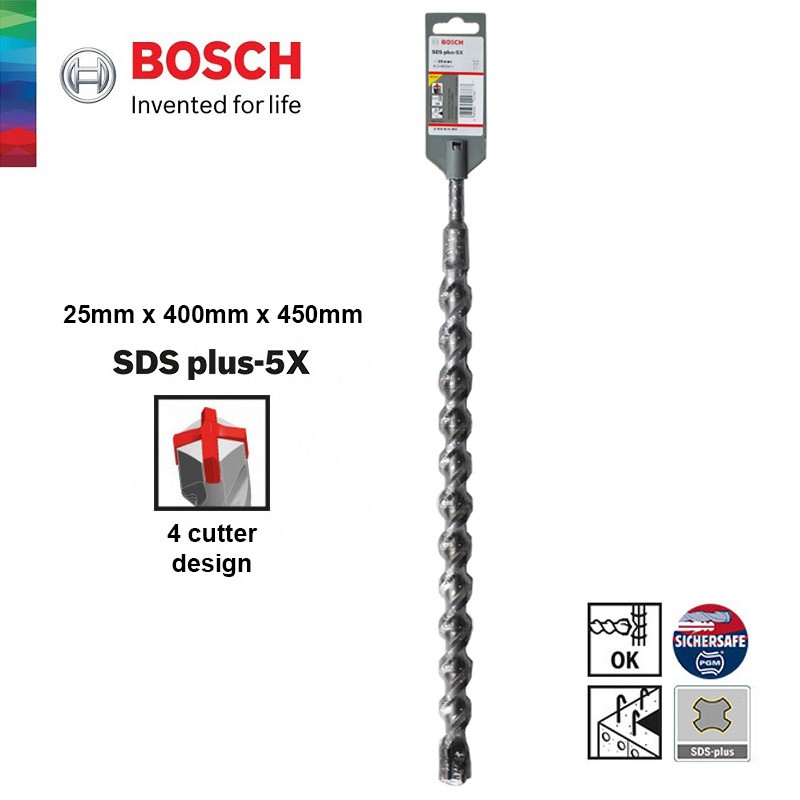 SDS-Plus-5X Kırıcı Delici Ucu 25*450 mm 1li Yedek Parça, Aksesuar ve Bakım Onarım Hizmeti
