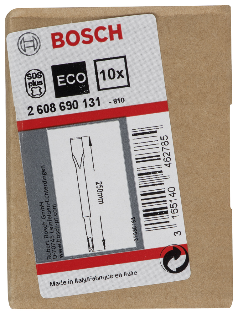 SDS-Plus Yassı Keski 250*20 mm 10lu Yedek Parça, Aksesuar ve Bakım Onarım Hizmeti