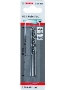 HSSPointTeQ Metal Matkap Ucu 4,5mm 1li Yedek Parça, Aksesuar ve Bakım Onarım Hizmeti
