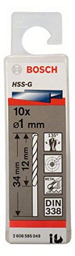 HSS-G Metal Matkap Ucu 1*34 mm 10lu Yedek Parça, Aksesuar ve Bakım Onarım Hizmeti