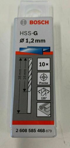 HSS-G Metal Matkap Ucu 1,2*38 mm 10lu Yedek Parça, Aksesuar ve Bakım Onarım Hizmeti