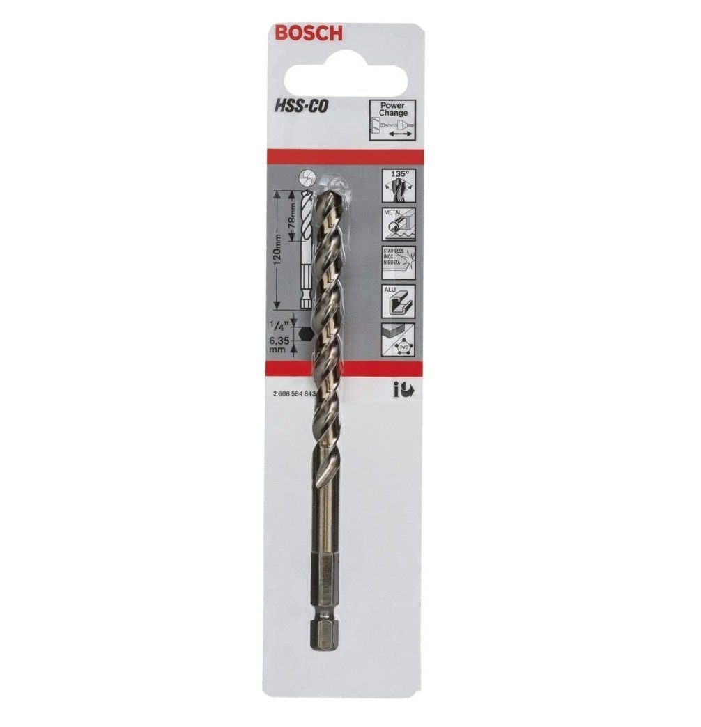 Q-Lock HEX Panç Merkez Ucu HSS-Co 120 mm Yedek Parça, Aksesuar ve Bakım Onarım Hizmeti