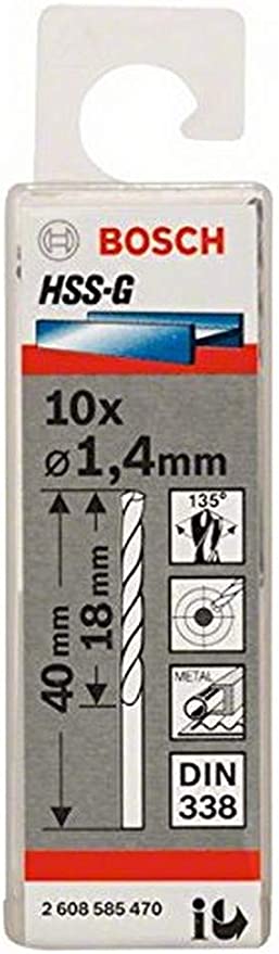 HSS-G Metal Matkap Ucu 1,3*38 mm 10lu Yedek Parça, Aksesuar ve Bakım Onarım Hizmeti