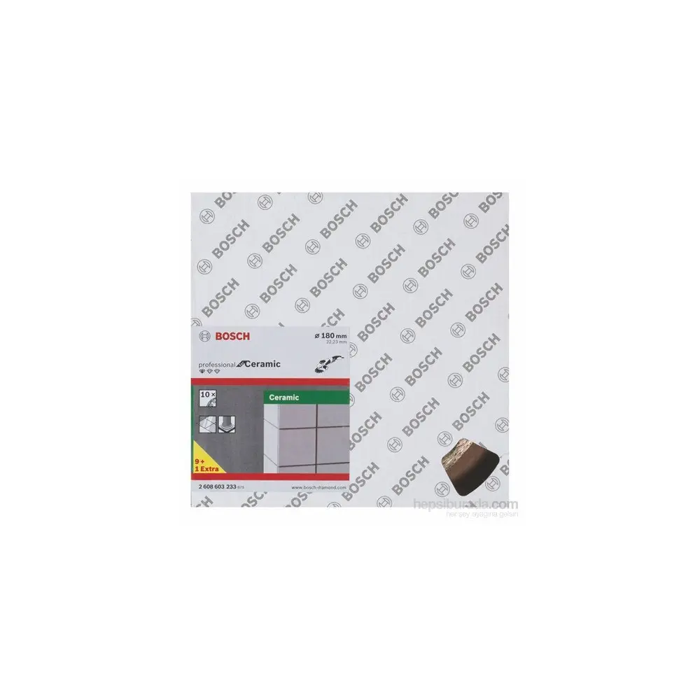 Elmas Kesme Disk SFSeramik 180*22,23mm 9+1 Yedek Parça, Aksesuar ve Bakım Onarım Hizmeti