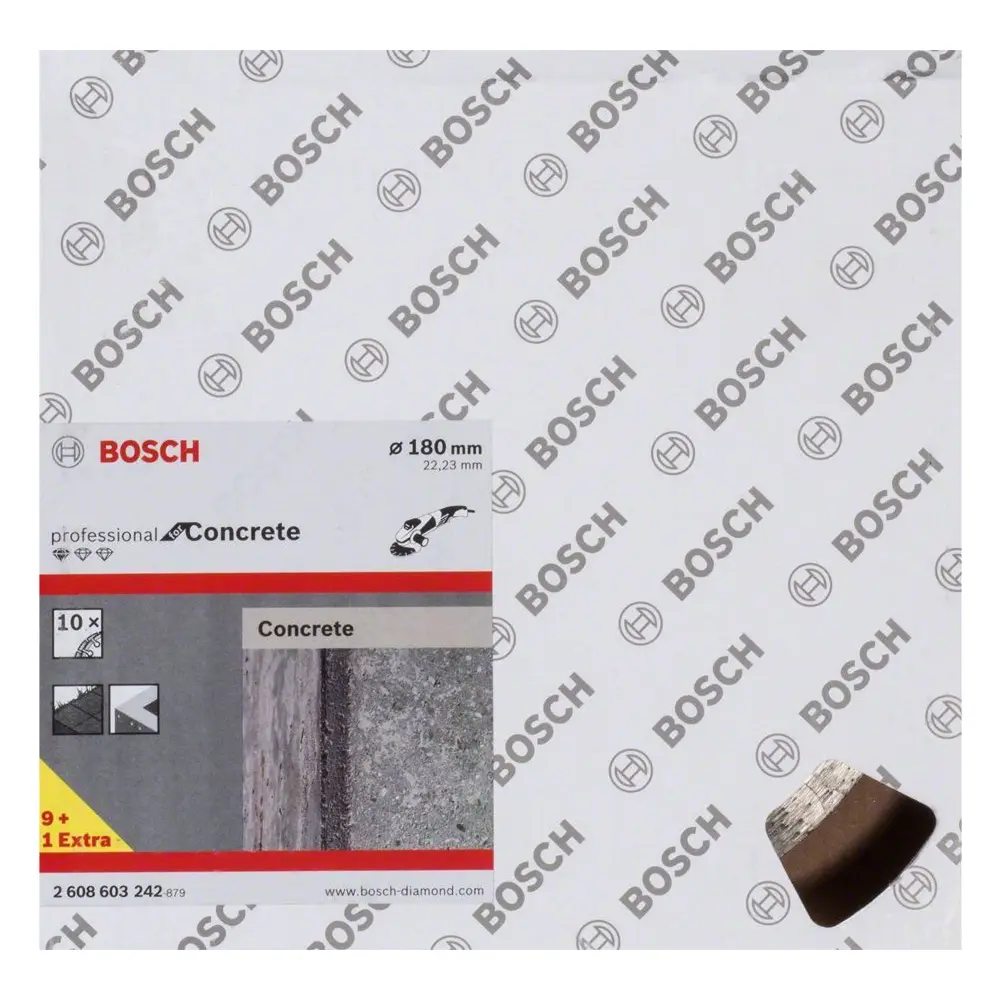 Elmas Kesme Disk SFBeton 180*22,23mm 9+1 Yedek Parça, Aksesuar ve Bakım Onarım Hizmeti