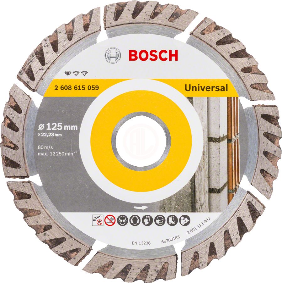 Elmas Kesme Disk BFUniversal 125*22,23mm 9+1 Yedek Parça, Aksesuar ve Bakım Onarım Hizmeti