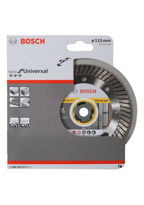 Elmas Kesme Disk BFUniversal Turbo 115*22,23mm Yedek Parça, Aksesuar ve Bakım Onarım Hizmeti