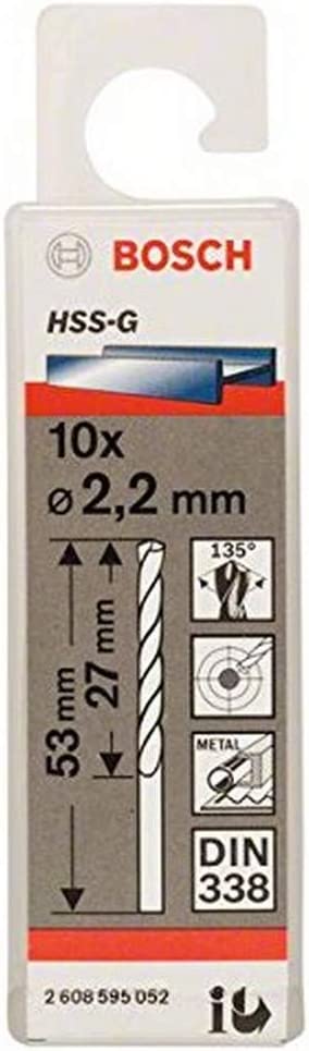 HSS-G Metal Matkap Ucu 2,2*53 mm 10lu Yedek Parça, Aksesuar ve Bakım Onarım Hizmeti
