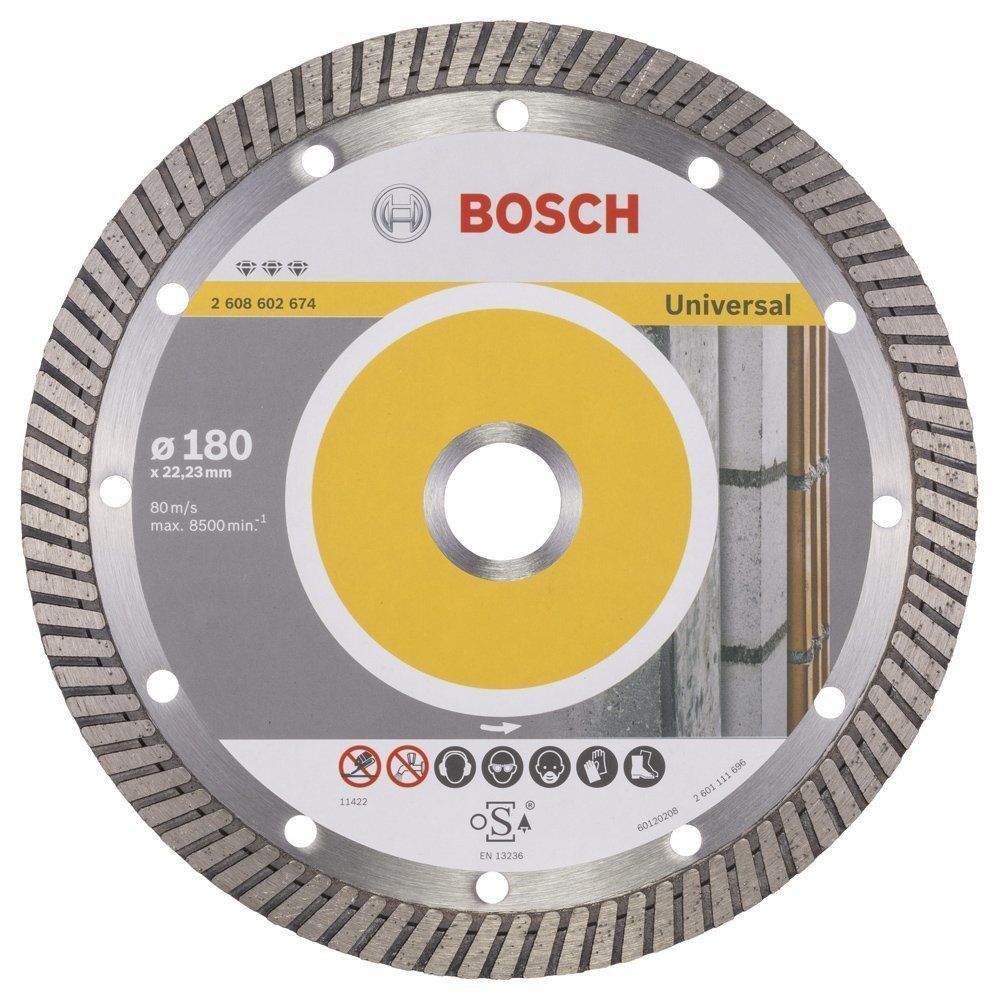Elmas Kesme Disk BFUniversal Turbo 180*22,23mm Yedek Parça, Aksesuar ve Bakım Onarım Hizmeti