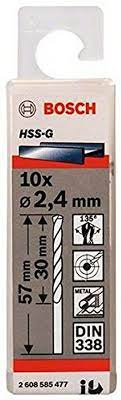 HSS-G Metal Matkap Ucu 2,4*57 mm 10lu Yedek Parça, Aksesuar ve Bakım Onarım Hizmeti