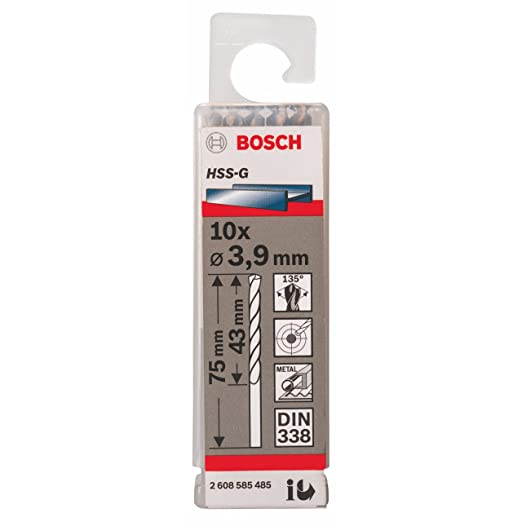HSS-G Metal Matkap Ucu 3,9*75 mm 10lu Yedek Parça, Aksesuar ve Bakım Onarım Hizmeti