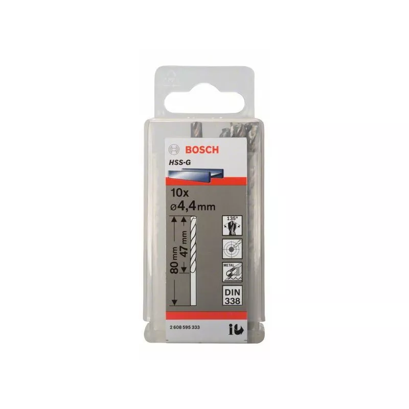 HSS-G Metal Matkap Ucu 4,4*80 mm 10lu Yedek Parça, Aksesuar ve Bakım Onarım Hizmeti