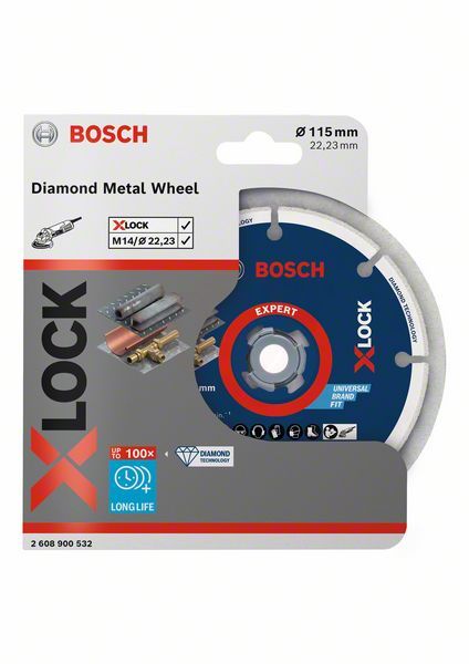 X-LOCK DMW Kesme Diski 115x22.23 mm elmas metal Yedek Parça, Aksesuar ve Bakım Onarım Hizmeti