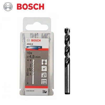 HSS-G Metal Matkap Ucu 4,5*80 mm 10lu Yedek Parça, Aksesuar ve Bakım Onarım Hizmeti