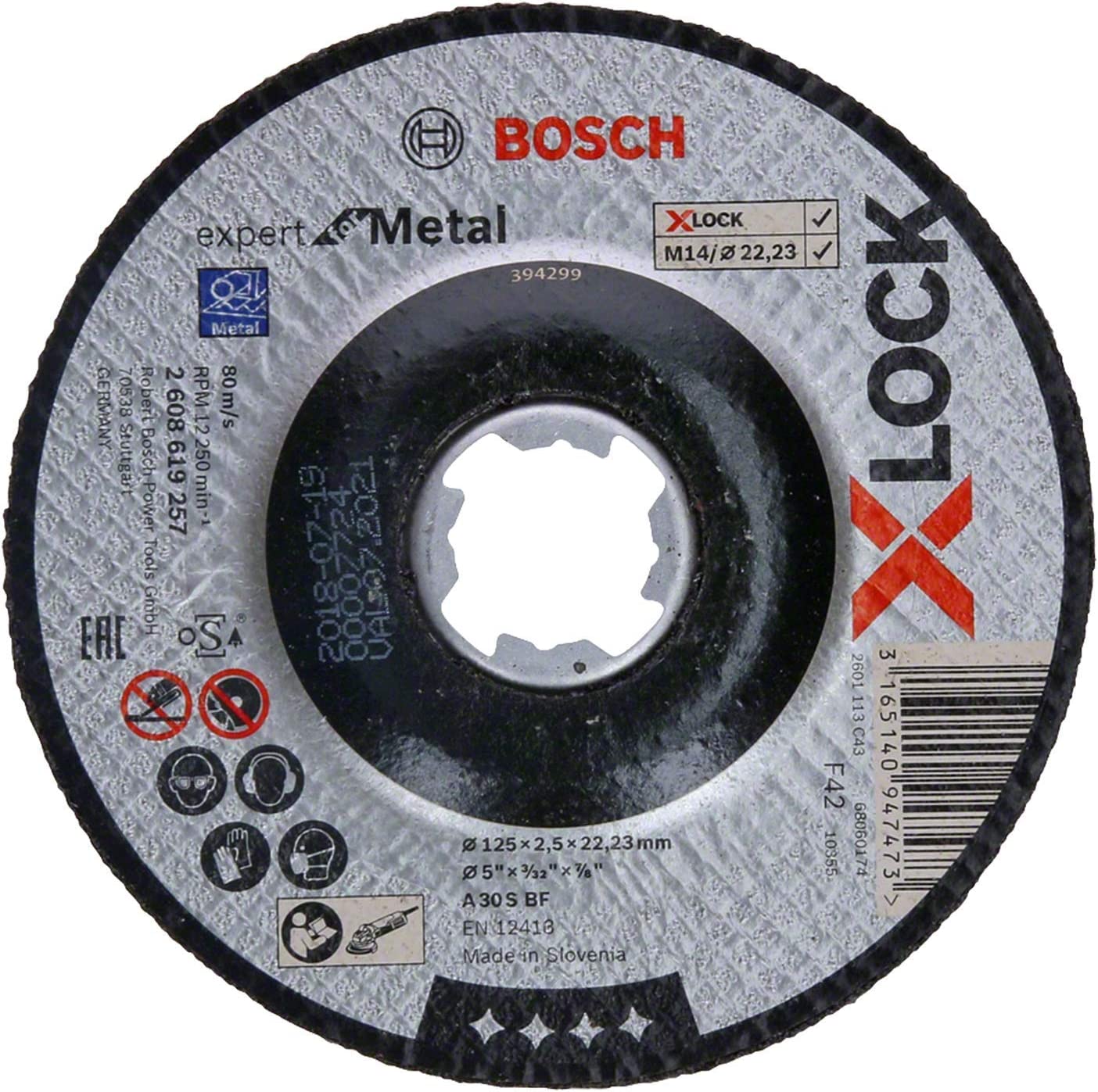 X-LOCK EXM KesmeTaşı 125*2,5 mm Bombeli Yedek Parça, Aksesuar ve Bakım Onarım Hizmeti