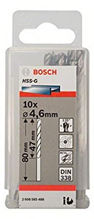 HSS-G Metal Matkap Ucu 4,6*80 mm 10lu Yedek Parça, Aksesuar ve Bakım Onarım Hizmeti