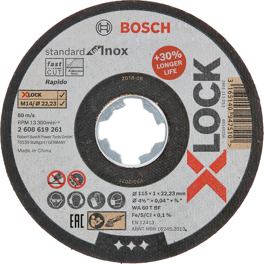 X-LOCK Rap.SD Inox KesmeTaşı 115*1mm Düz Yedek Parça, Aksesuar ve Bakım Onarım Hizmeti