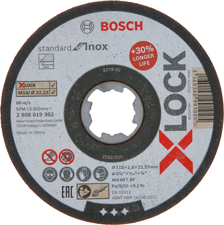 X-LOCK SD Inox KesmeTaşı 115x1.6 mm Düz Yedek Parça, Aksesuar ve Bakım Onarım Hizmeti
