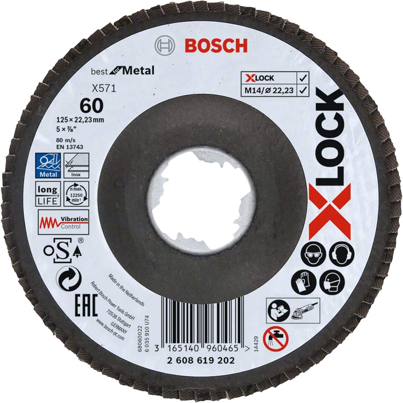 X-LOCK BFM 125 mm 60 Kum Flap Disk Yedek Parça, Aksesuar ve Bakım Onarım Hizmeti