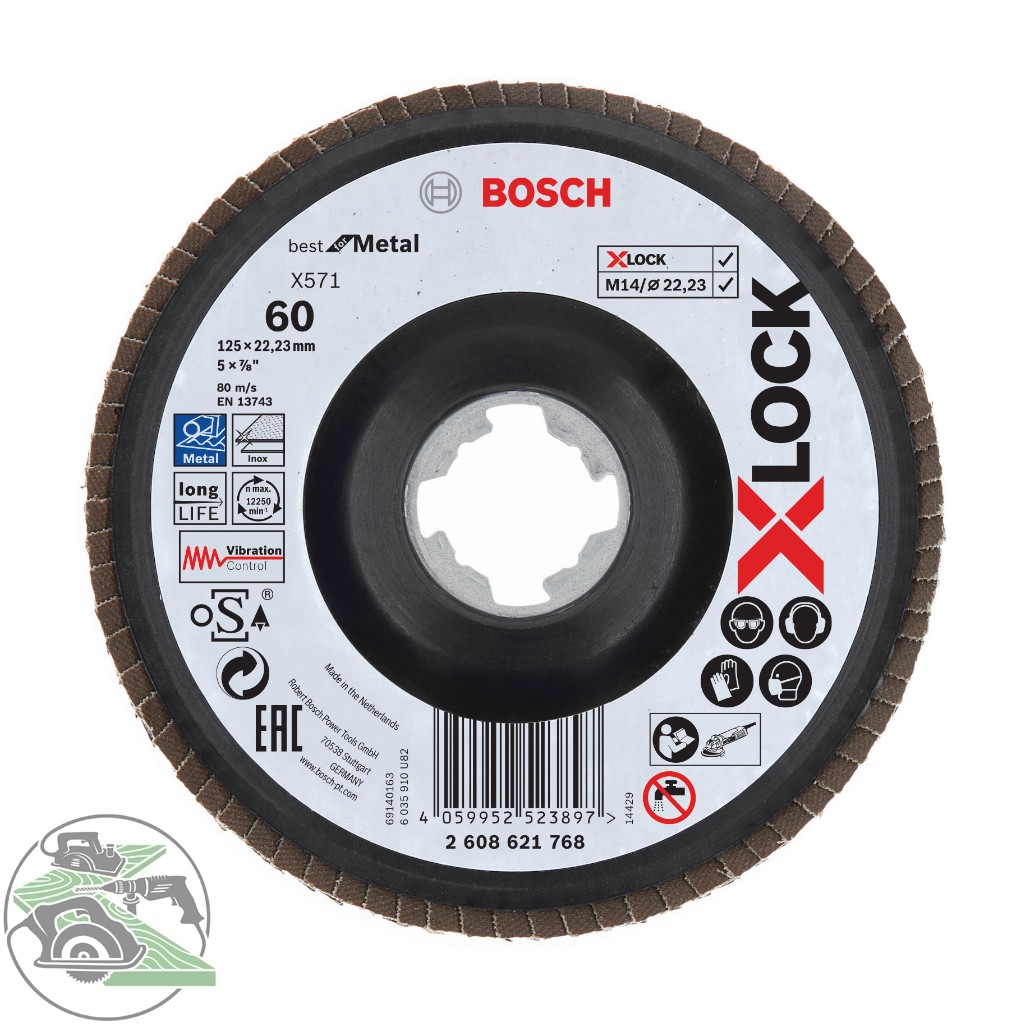 X-LOCK BFM 125mm 60K P.Flap Disk.II Yedek Parça, Aksesuar ve Bakım Onarım Hizmeti