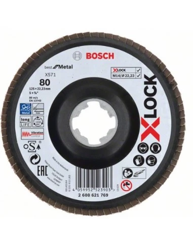 X-LOCK BFM 125mm 80K P.Flap Disk.II Yedek Parça, Aksesuar ve Bakım Onarım Hizmeti