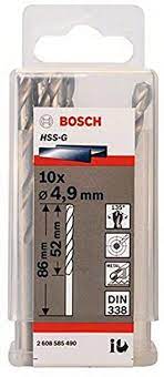 HSS-G Metal Matkap Ucu 4,9*86 mm 10lu Yedek Parça, Aksesuar ve Bakım Onarım Hizmeti