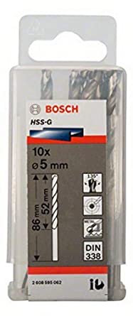 HSS-G Metal Matkap Ucu 5*86 mm 10lu Yedek Parça, Aksesuar ve Bakım Onarım Hizmeti