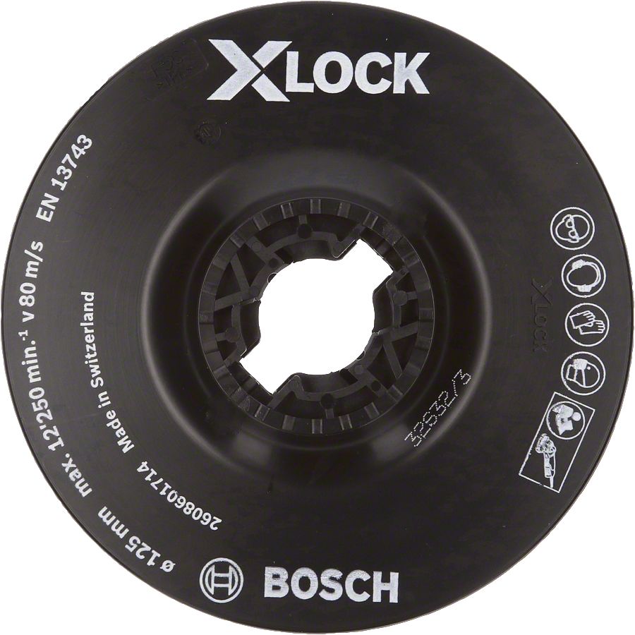 X-LOCK 125 mm Fiber Disk Yumuşak Taban Yedek Parça, Aksesuar ve Bakım Onarım Hizmeti