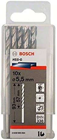 HSS-G Metal Matkap Ucu 5,5*93 mm 10lu Yedek Parça, Aksesuar ve Bakım Onarım Hizmeti