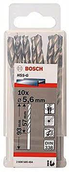 HSS-G Metal Matkap Ucu 5,6*93 mm 10lu Yedek Parça, Aksesuar ve Bakım Onarım Hizmeti