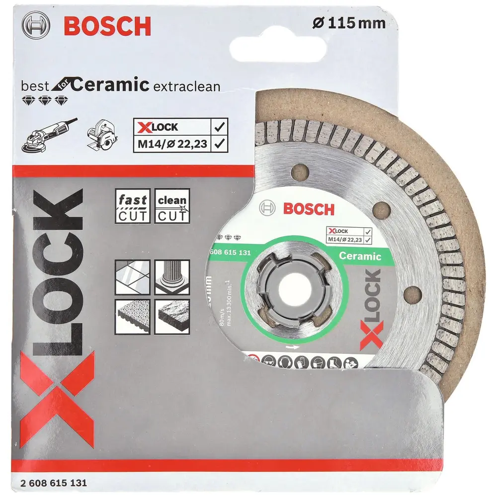 X-LOCK Elmas Kesme Disk BFSeramikExT 115mm Yedek Parça, Aksesuar ve Bakım Onarım Hizmeti