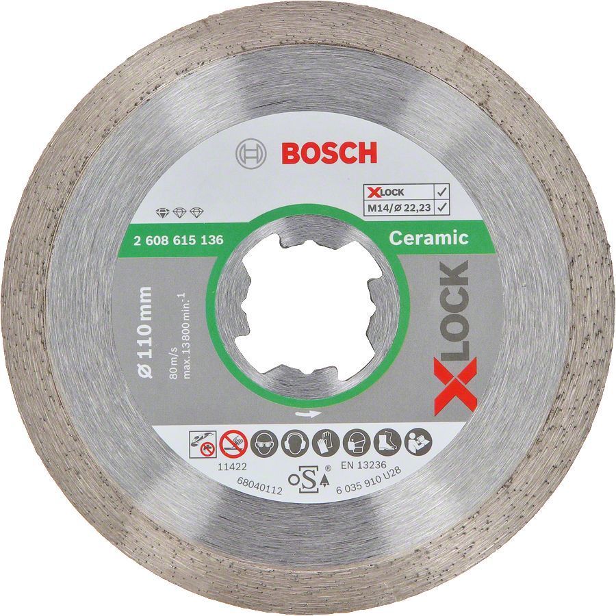 X-LOCK Elmas Kesme Disk SFSeramik 110mm Yedek Parça, Aksesuar ve Bakım Onarım Hizmeti