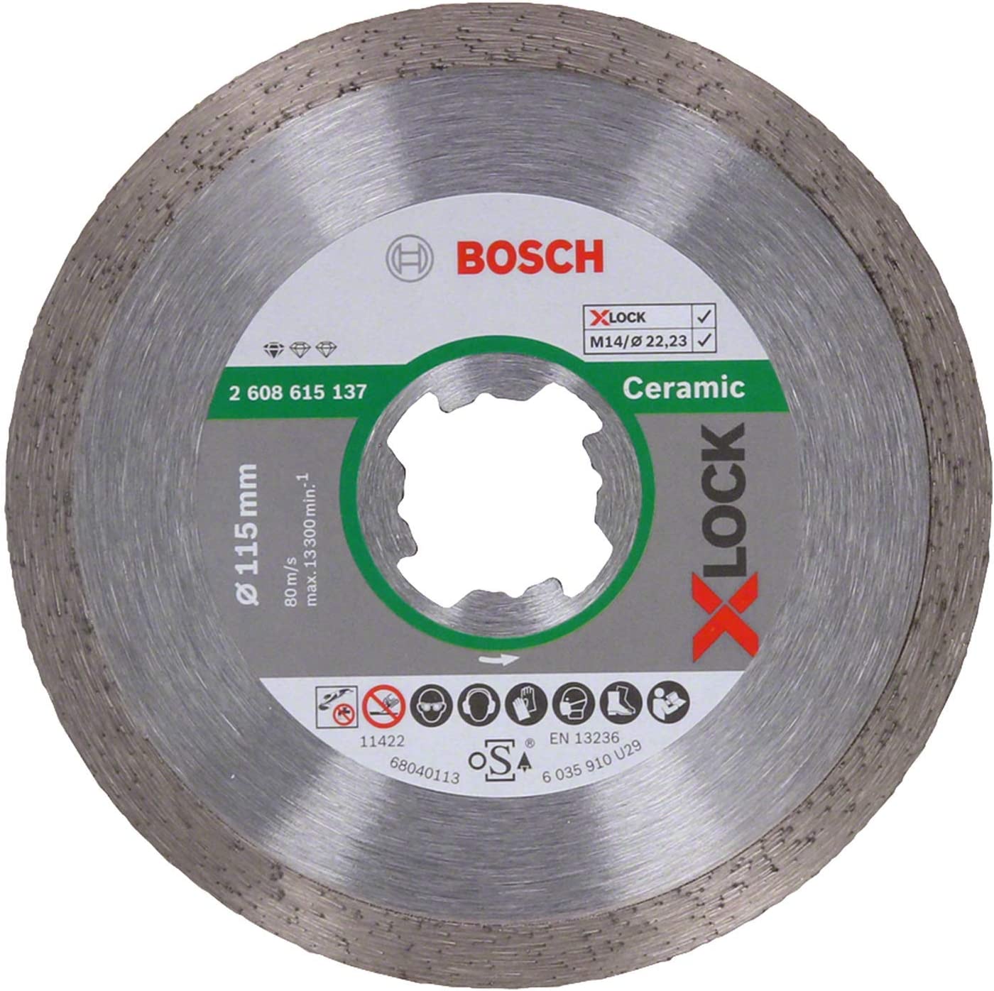 X-LOCK Elmas Kesme Disk SFSeramik 115mm Yedek Parça, Aksesuar ve Bakım Onarım Hizmeti