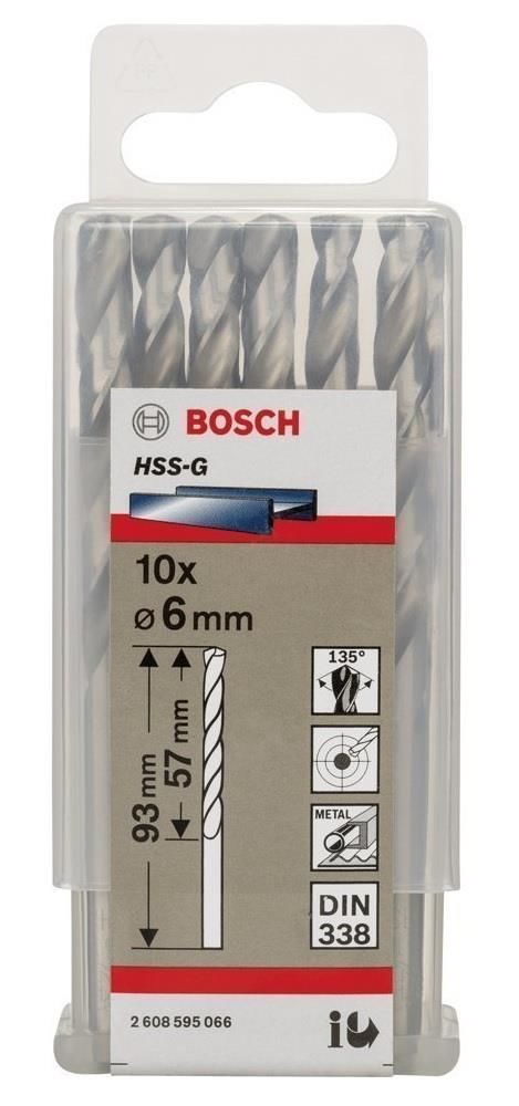HSS-G Metal Matkap Ucu 6*93 mm 10lu Yedek Parça, Aksesuar ve Bakım Onarım Hizmeti