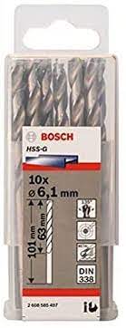 HSS-G Metal Matkap Ucu 6,1*101 mm 10lu Yedek Parça, Aksesuar ve Bakım Onarım Hizmeti