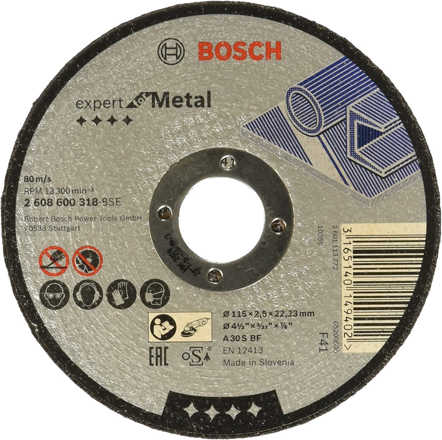 EXMetal Kesme Taşı 115*2,5 mm Düz Yedek Parça, Aksesuar ve Bakım Onarım Hizmeti