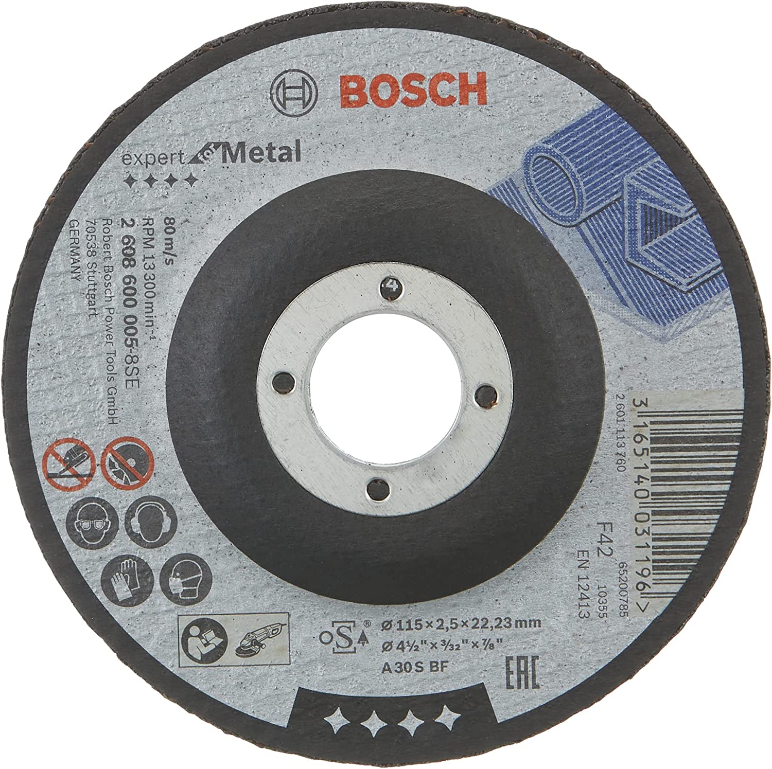EXMetal Kesme Taşı 115*2,5 mm Bombeli Yedek Parça, Aksesuar ve Bakım Onarım Hizmeti