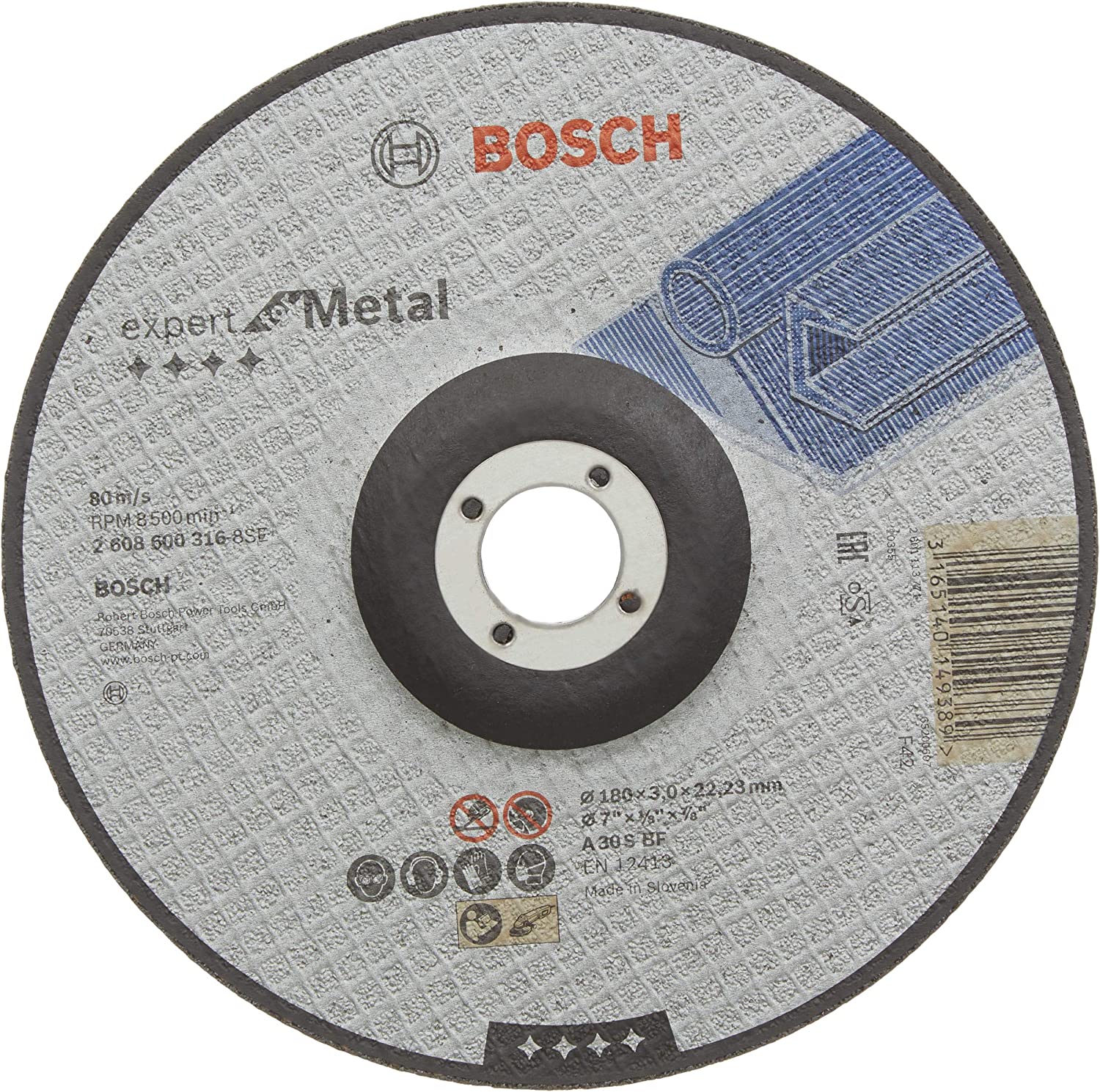 EXMetal Kesme Taşı 180*3,0 mm Bombeli Yedek Parça, Aksesuar ve Bakım Onarım Hizmeti