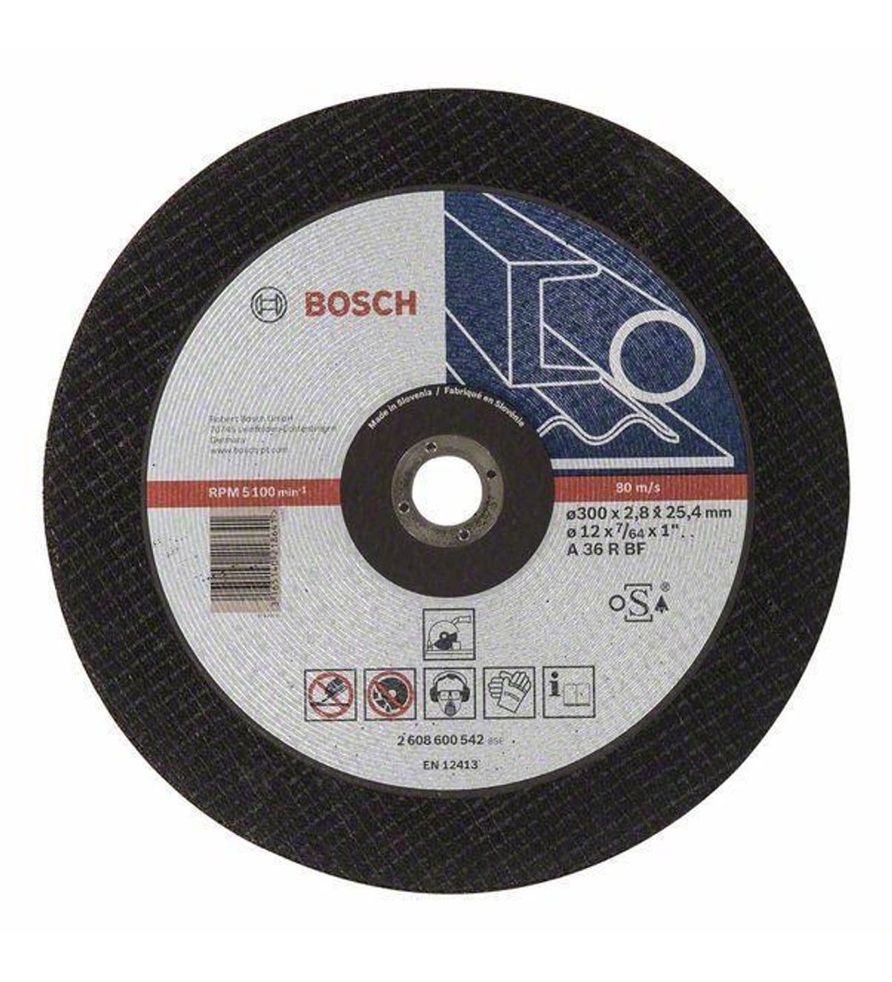 EXMetal Kesme Taşı 300*25,40*2,8 mm Düz Yedek Parça, Aksesuar ve Bakım Onarım Hizmeti