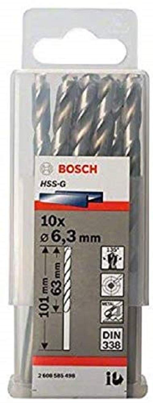 HSS-G Metal Matkap Ucu 6,3*101 mm 10lu Yedek Parça, Aksesuar ve Bakım Onarım Hizmeti