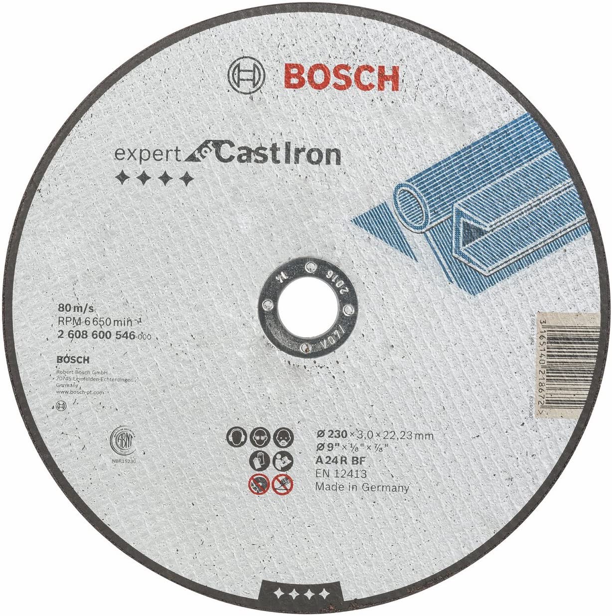EXCast Iron Kesme Taşı 230*3,0 mm Düz Yedek Parça, Aksesuar ve Bakım Onarım Hizmeti