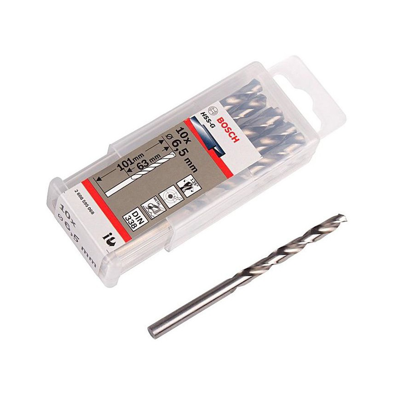 HSS-G Metal Matkap Ucu 6,5*101 mm 10lu Yedek Parça, Aksesuar ve Bakım Onarım Hizmeti
