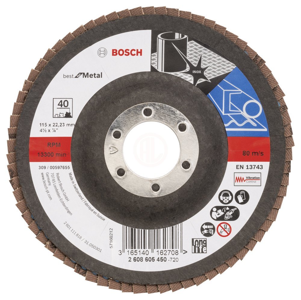 BFM 115 mm 40 Kum Flap Disk Yedek Parça, Aksesuar ve Bakım Onarım Hizmeti
