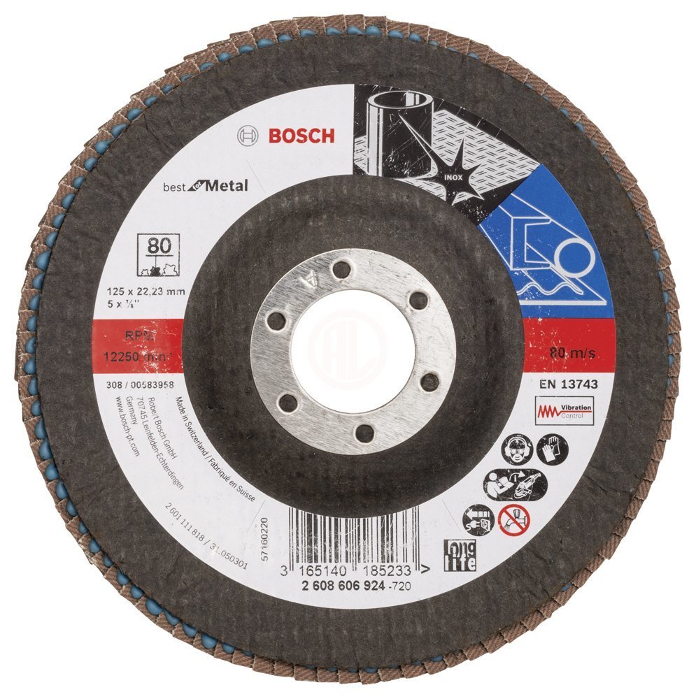 BFM 125 mm 80 Kum Flap Disk Yedek Parça, Aksesuar ve Bakım Onarım Hizmeti