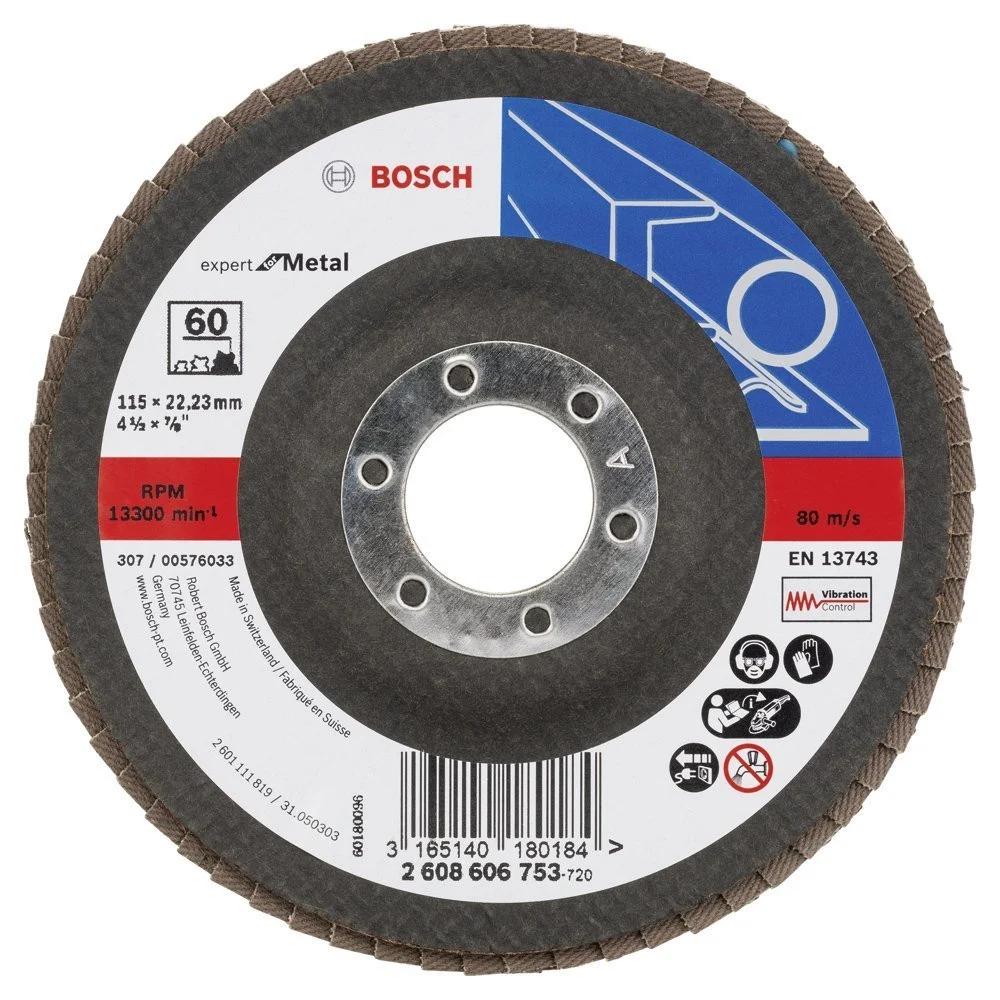 EXM 115 mm 60 Kum Flap Disk Yedek Parça, Aksesuar ve Bakım Onarım Hizmeti