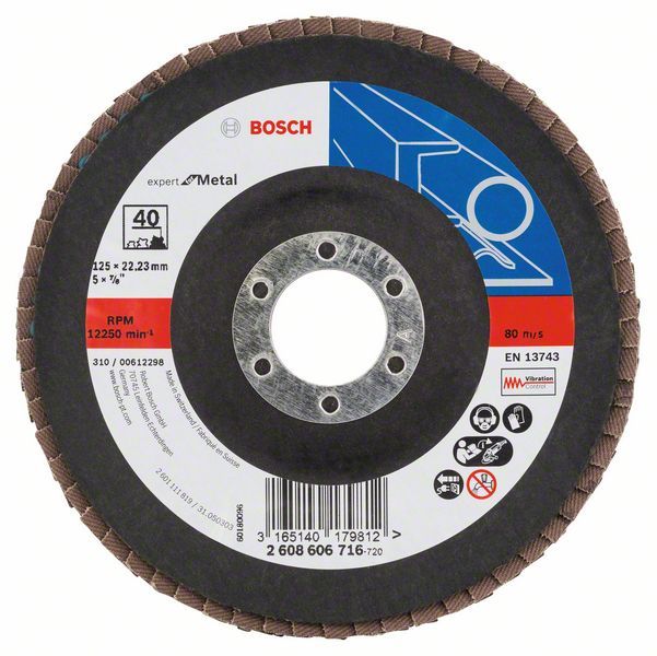 EXM 125 mm 40 Kum Flap Disk Yedek Parça, Aksesuar ve Bakım Onarım Hizmeti